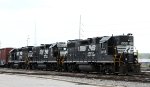 NS 5058, 700, and 3102 are parked in front of the yard tower